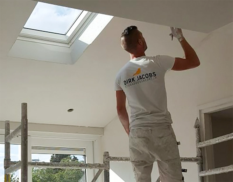 Dirk Jacobs muur schilderen